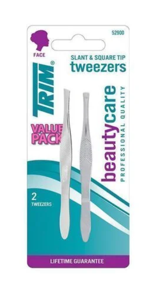 Pack 2 Pinzas Faciales Recta Y Oblicua Trim