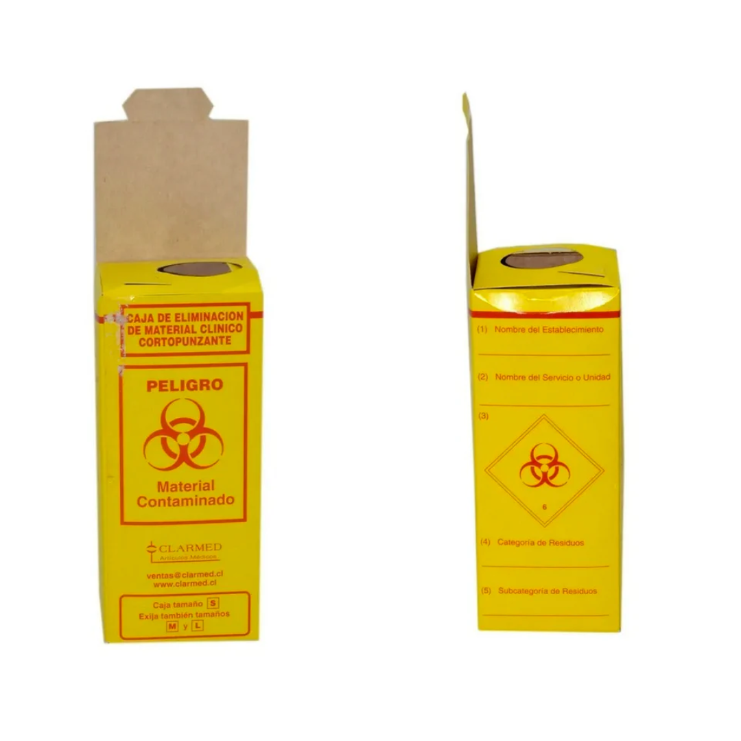 Sharps waste box - Size S (1/2 Lts) Starmed.