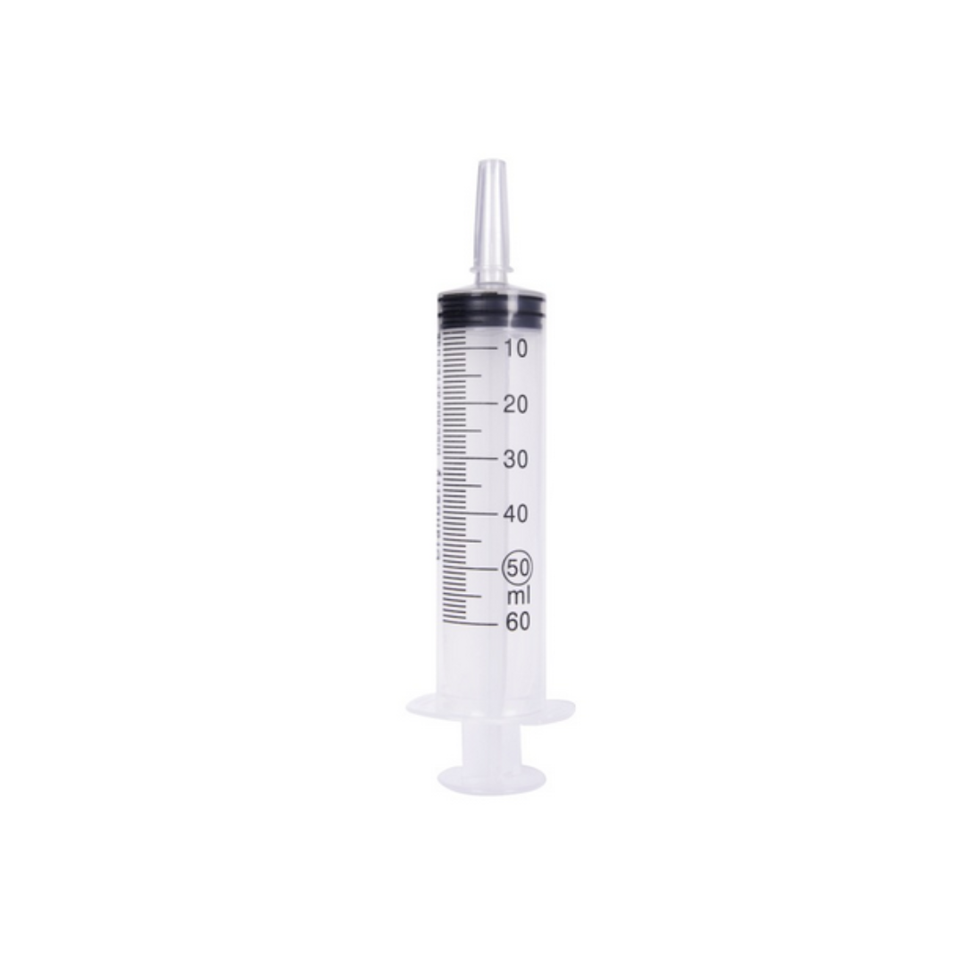 Disposable syringe 60ml without needle catheter tip UNIT Cranberry