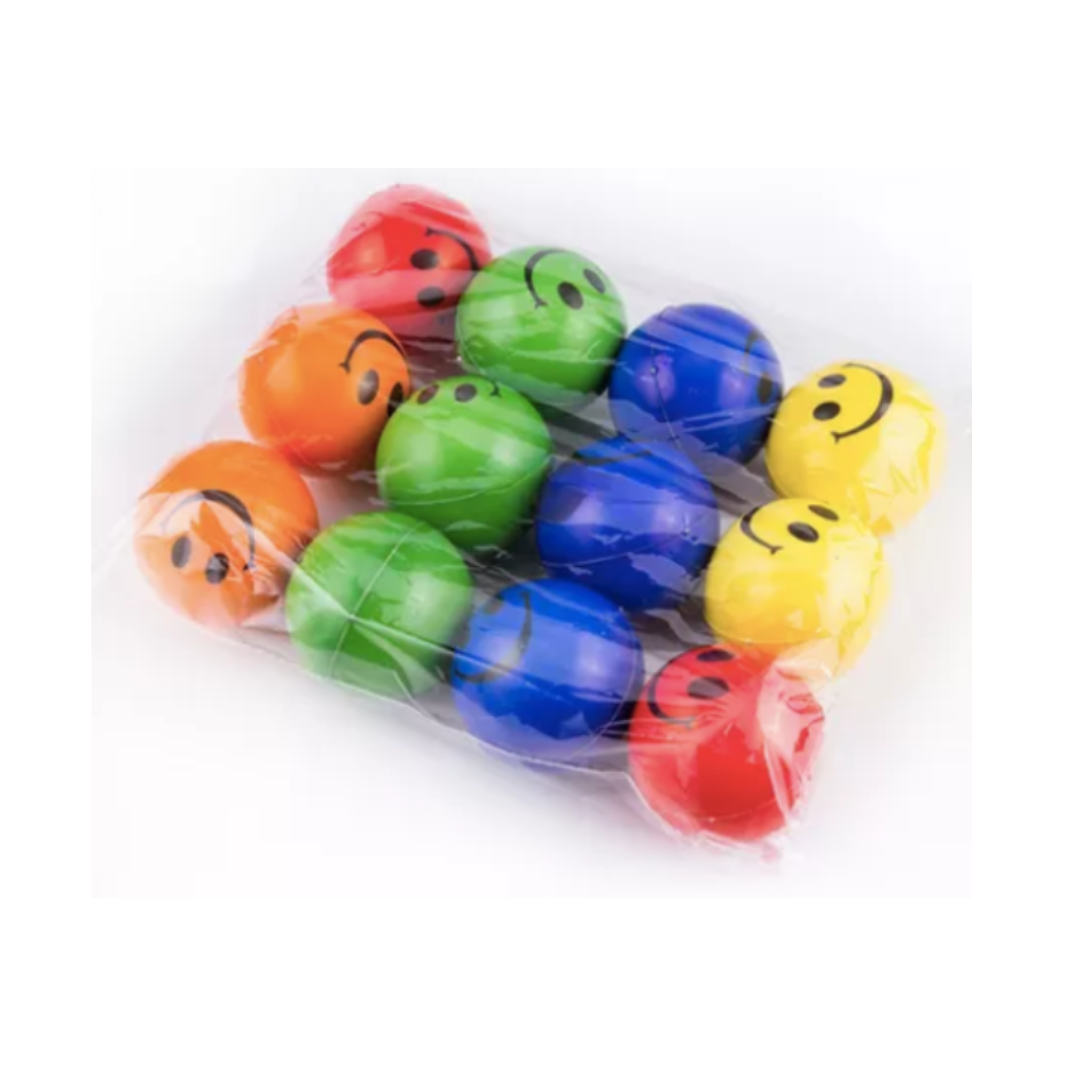 Mini anti stress balls pack 12 units