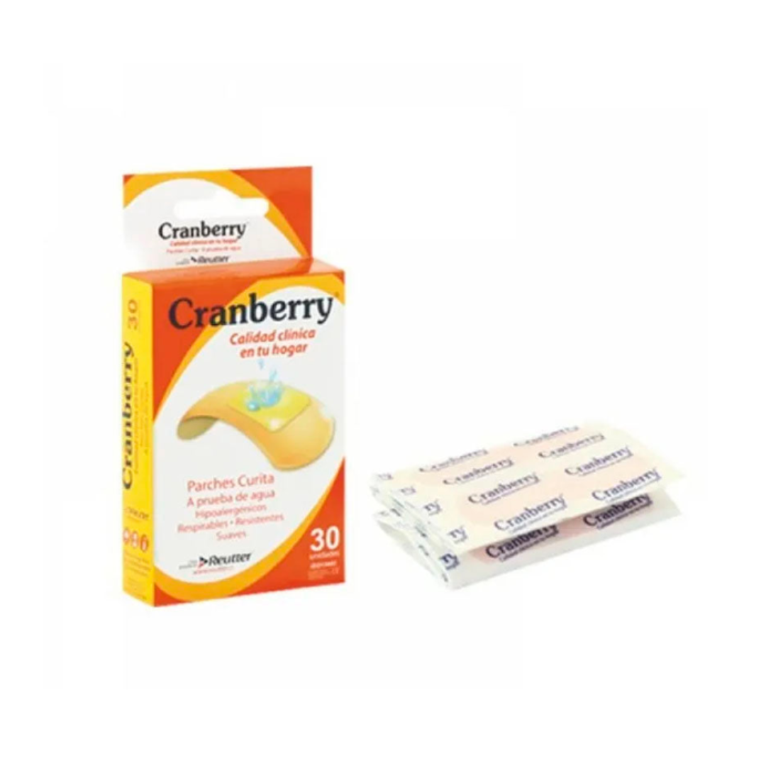 Parche curita caja X 30 Und Cranberry