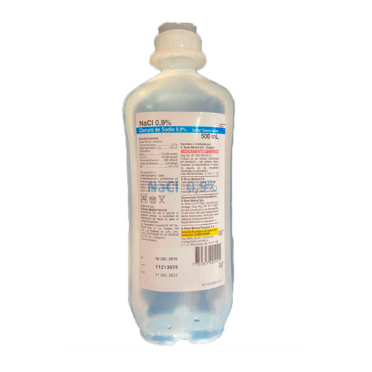 Suero fisiológico 0,9% (cloruro de sodio) 500ml