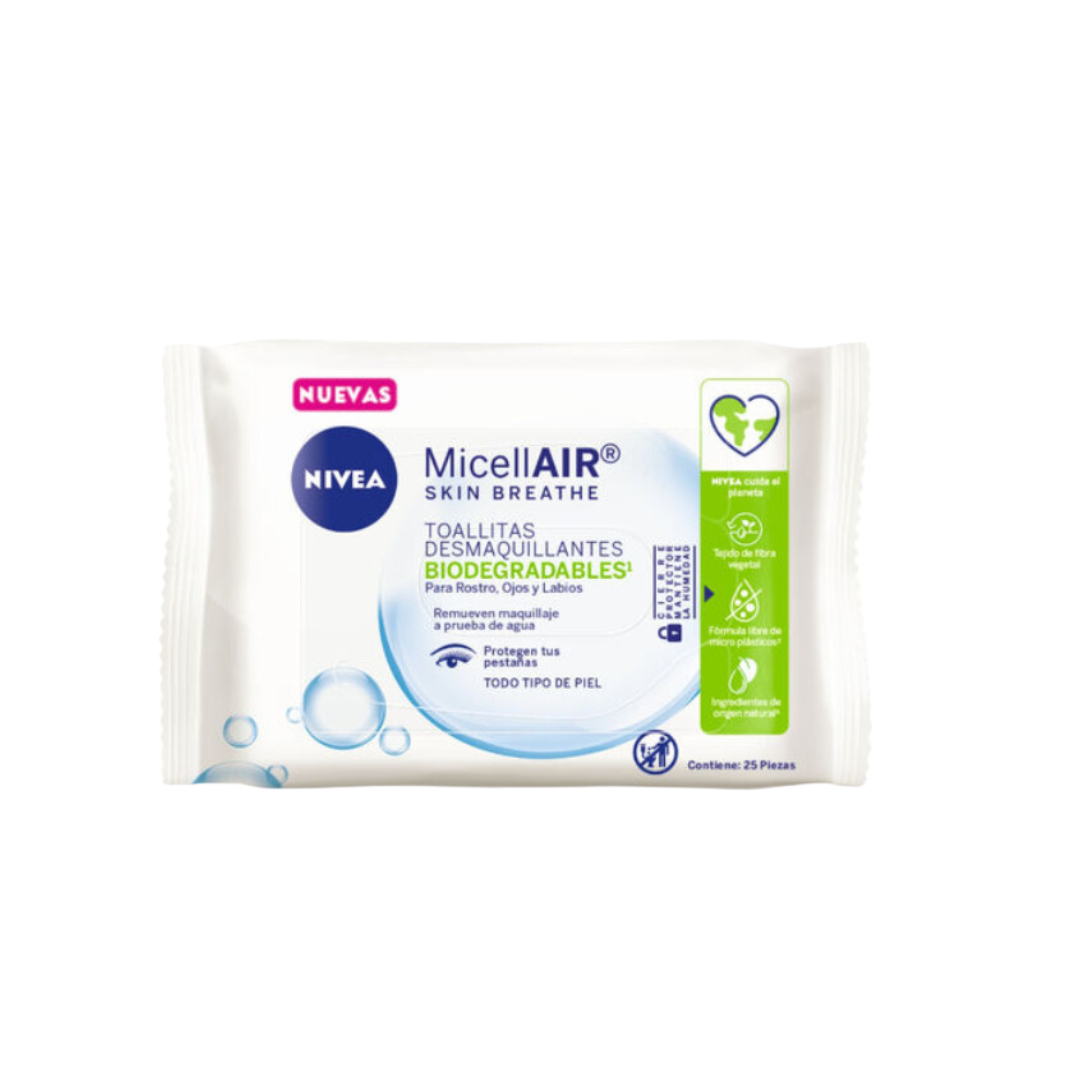 Nivea makeup remover wipes for all skin types 25 units